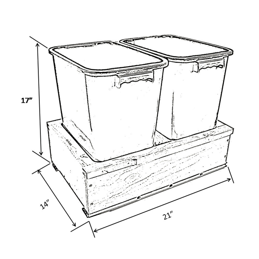 Dowell Pullout Double Trash Can Wayfair